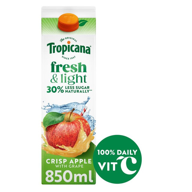Tropicana Crisp Apple juice drink 850ml (British brand)