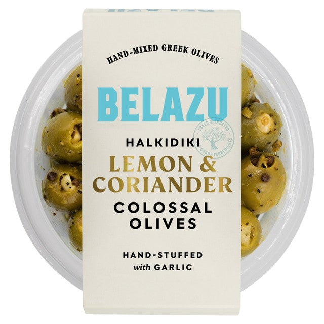 Belazu preserved lemon and coriander olives - British product