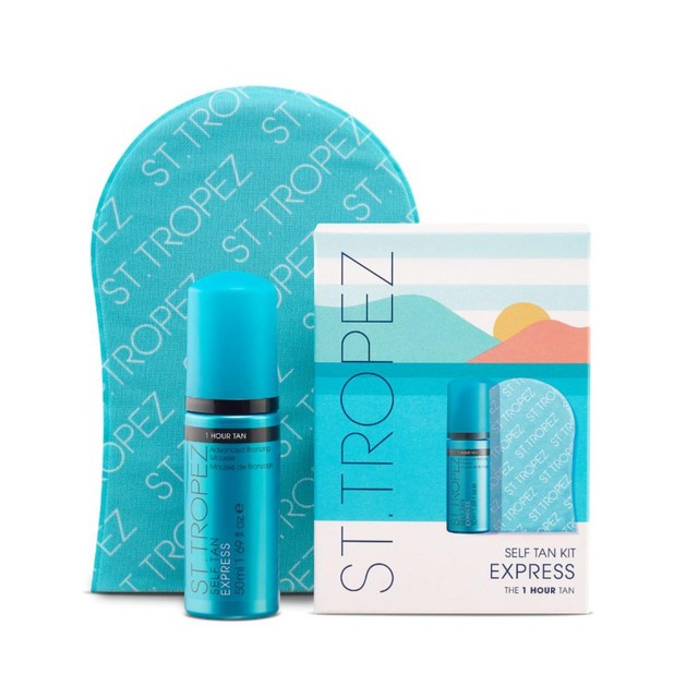 St Tropez express mini self tan kit 50ml (British brand)