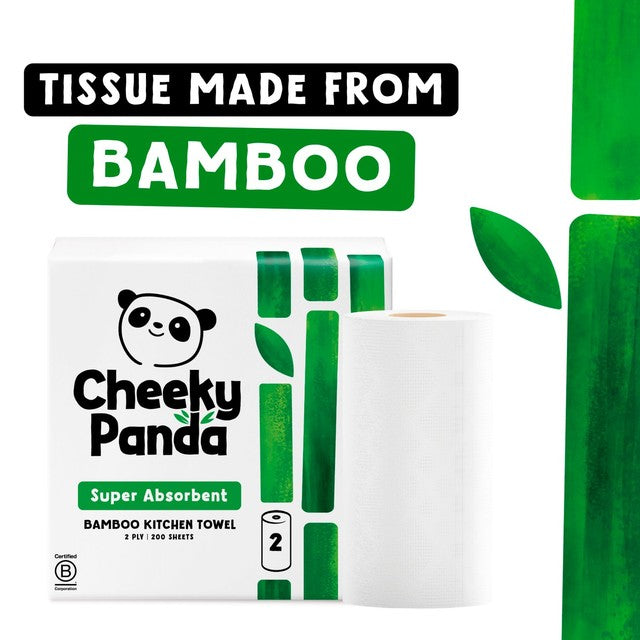 The Cheeky Panda bamboo kitchen rolls 2 pack (British brand)