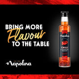 Napolina chilli & sundried tomato flavoured olive oil 250ml, imported from the UK