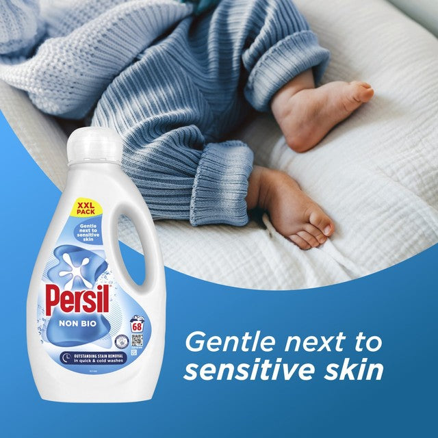Persil Non Bio liquid laundry detergent 68 washes, imported from the UK
