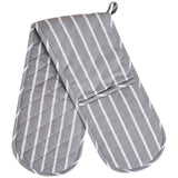 M&S striped double oven glove grey, imported from the UK