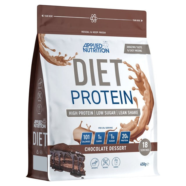 Applied Nutrition diet whey protein powder chocolate dessert 450g - British product