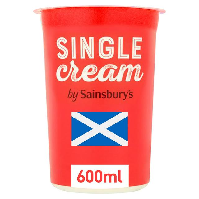 Sainsburys Scottish Single Cream 600ml