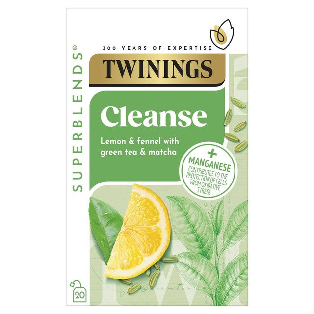 Twinings lemon green tea with matcha and fennel 20 teabags (British brand)