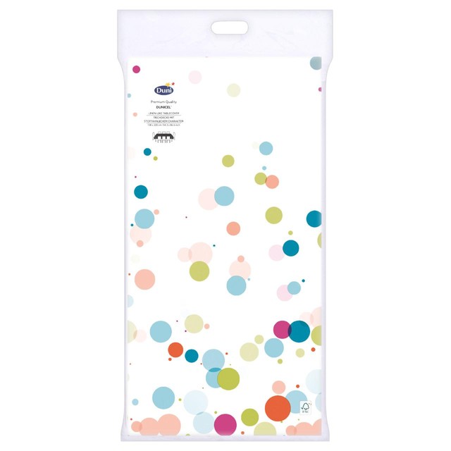 Duni Bubbles Party Table Cover 138x220cm - British product