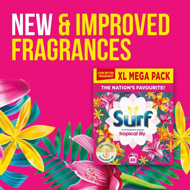 Surf Washing Powder Tropical Lily 4kg (British brand)