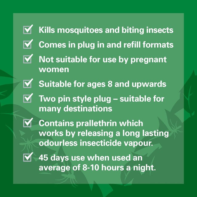 Jungle Formula insect repellent plug-in refill 35ml, UK version