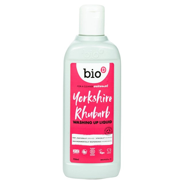 Bio-D Yorkshire Rhubarb washing up liquid 750ml - British product