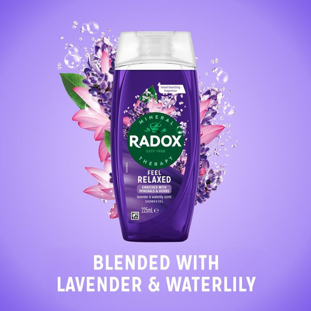 Radox Feel Relaxed shower gel 225ml, imported from the UK