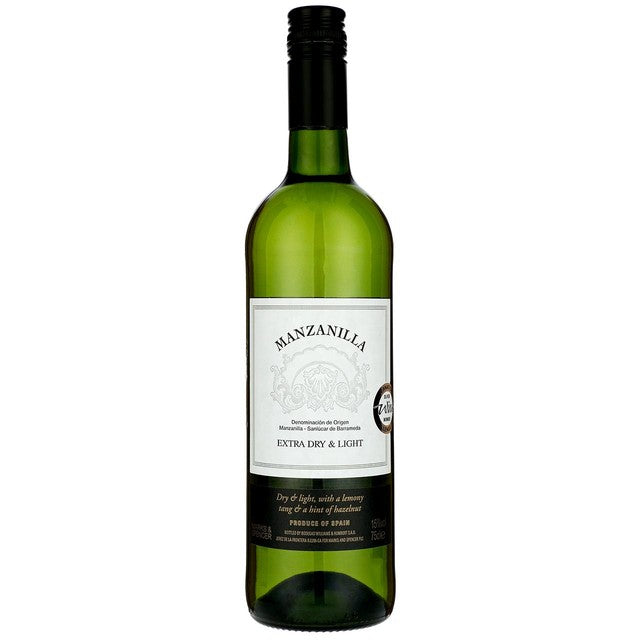 M&S Manzanilla Dry Sherry 75cl, imported from the UK