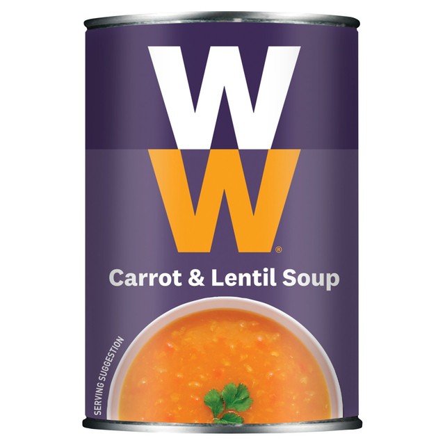 Heinz Weight Watchers carrot and lentil soup 295g, UK version