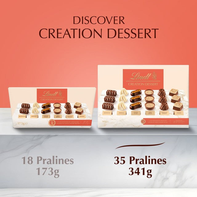 Lindt dessert assortment chocolate box 341g, UK version