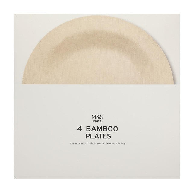 M&S bamboo plates set of 4 (British brand)