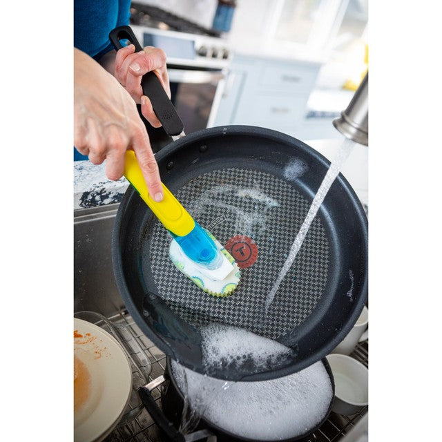 Scrub Daddy yellow dishwand dish brush (British brand)