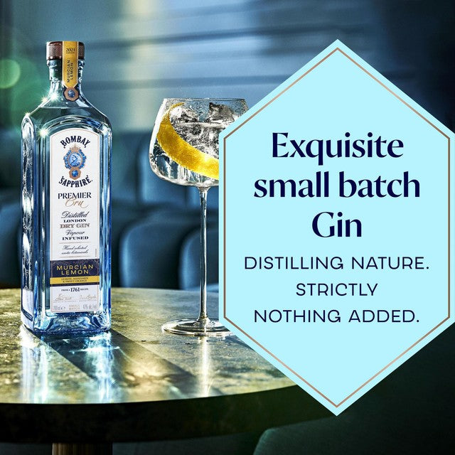 Bombay Sapphire Premier Cru Murcian Lemon Gin 70cl - British product