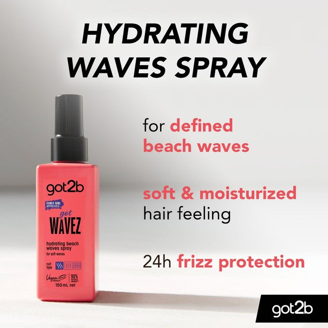 Got2b Beach Waves Hydrating Curl Enhancing Hair Spray 150ml, UK version