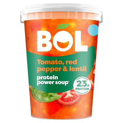 Soupe énergétique BOL aux lentilles rouges et poivrons 600g