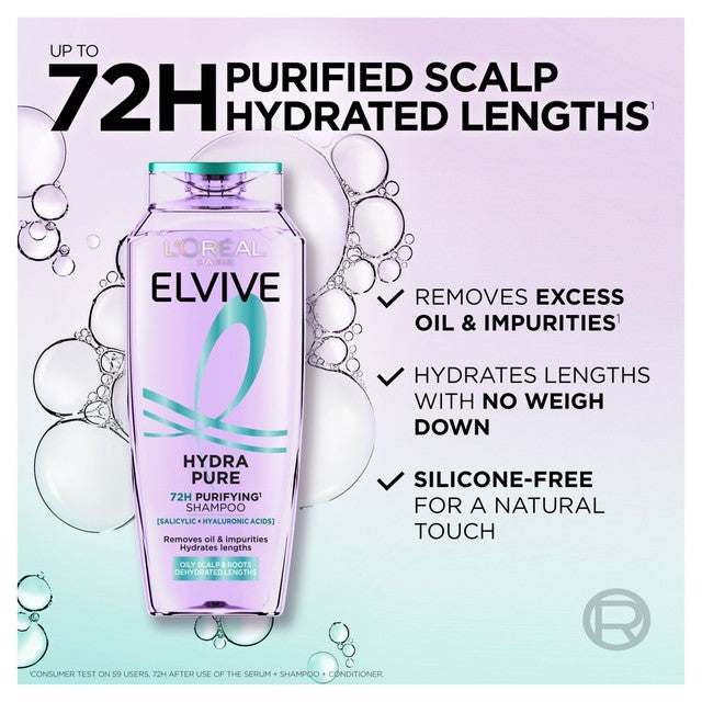 L'Oreal Elvive Hydra Pure shampoo 400ml, UK version