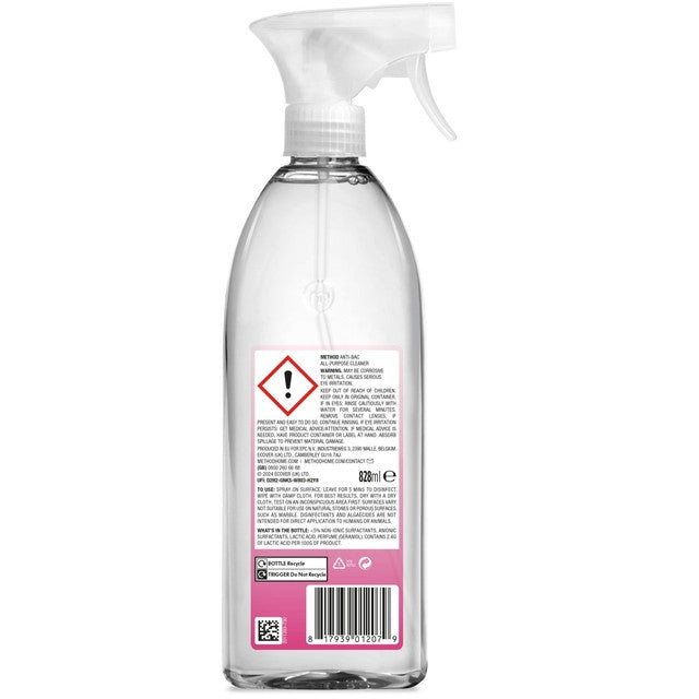 Method antibacterial all-purpose cleaner wild rhubarb 828ml, imported from the UK