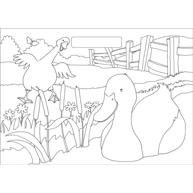 Igloo Books farmyard colouring pad - British product