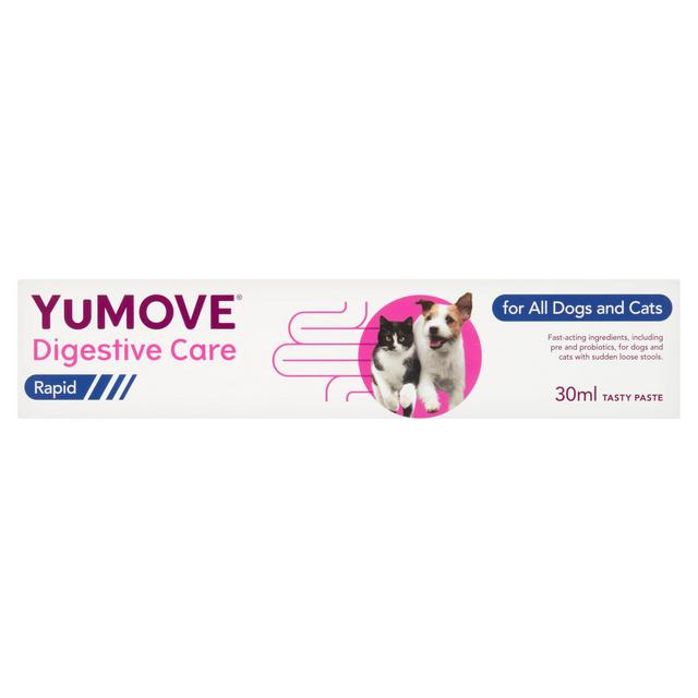 Yumove Digestive Care Rapid for All Dogs Cats Tasty Paste 30ml