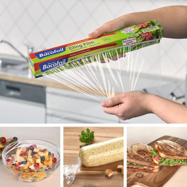 Bacofoil PVC Free Cling Film 30m x 32.5cm - British product