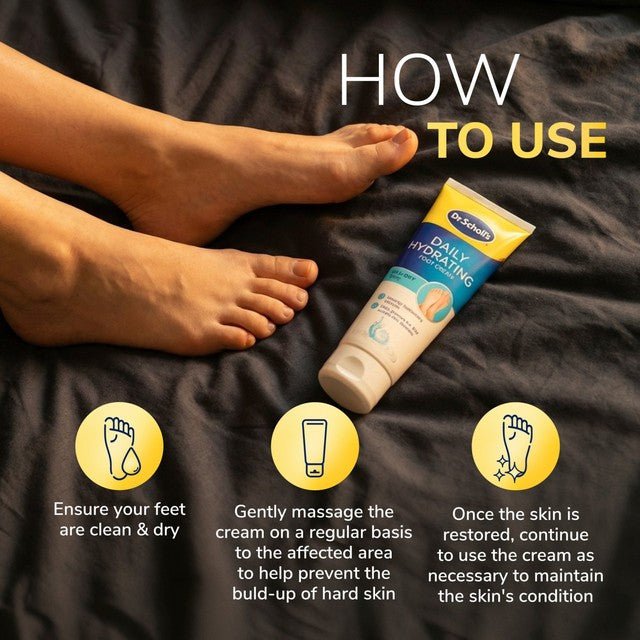 Scholl Hydration Boost for Dry Skin foot cream 75ml (British brand)