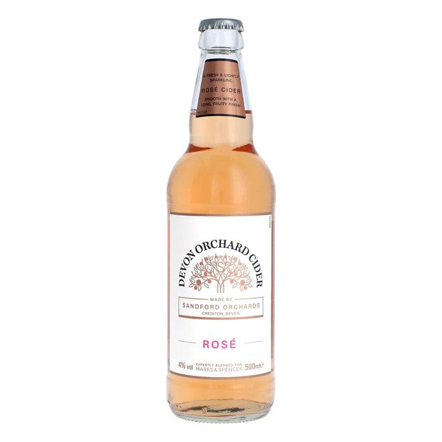 M&S rosé cider 500ml, imported from the UK