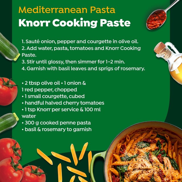 Knorr Sundried Tomato & Herbs Cooking Paste 165g, UK version
