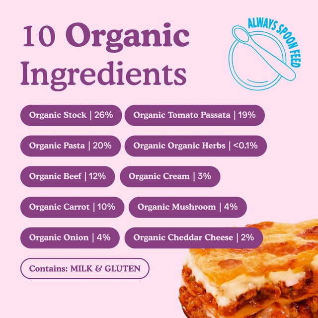 Little Freddie Organic Beef Lasagne with Cheese baby food pouch 130g, UK version