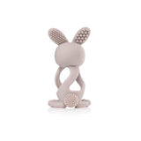 Brush-Baby Bobbie Bunny Baby Teether Toy Cappuccino Grey - British product