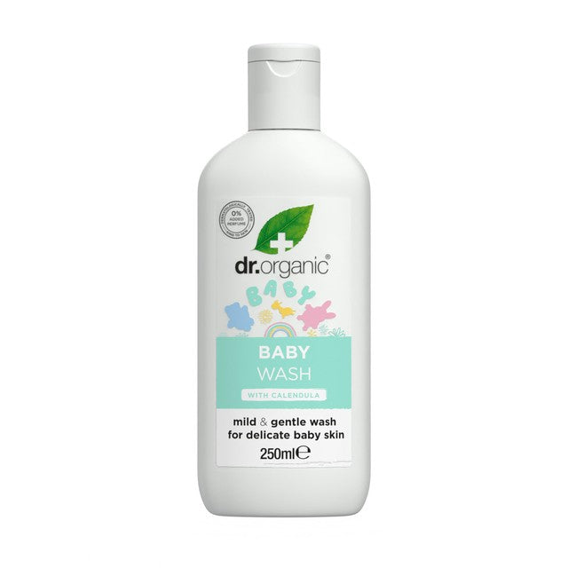 Dr Organic unfragranced baby body wash 250ml - British product