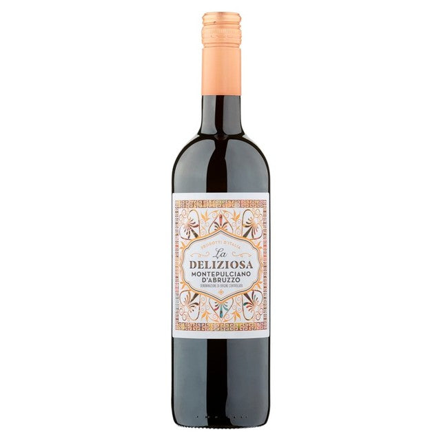 La Deliziosa red wine Montepulciano d'Abruzzo 75cl, UK version