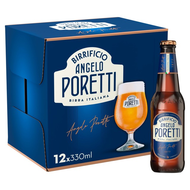 Angelo Poretti Italienisches Lagerbier, 12 x 330 ml Flaschen – Britisches Produkt