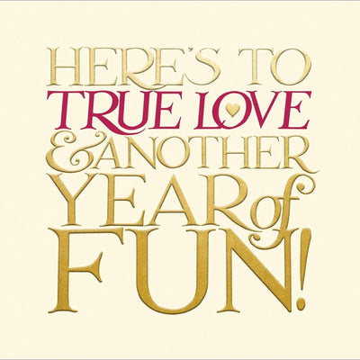 M&S Emma Bridgewater Carte d'anniversaire « True Love » 17,3 cm x 16,7 cm - Acheter en ligne sur McGrocer