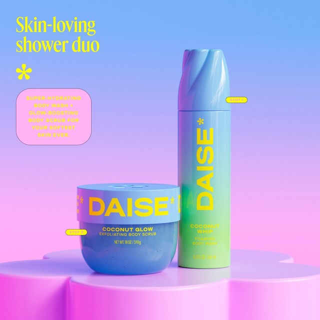 DAISE foaming body wash Coconut Whip, imported from the UK