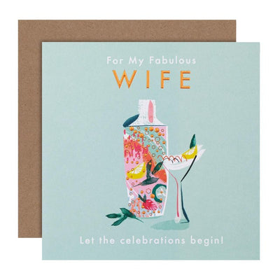 M&S M&S Fun Green Wife Birthday Card 15cm x 15cm- Buy online at McGrocer