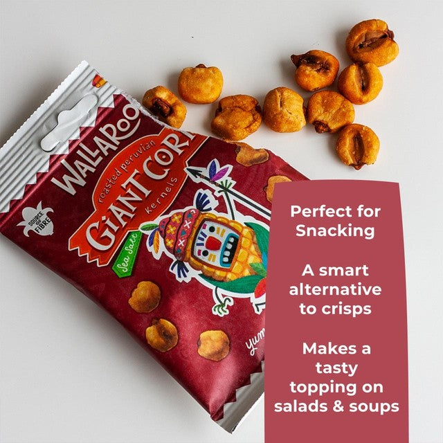 Wallaroo roasted Peruvian giant corn kernels 30g (British brand)