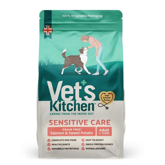 Vet's Kitchen dry dog food Salmon & Sweet Potato 2.2kg (British brand)