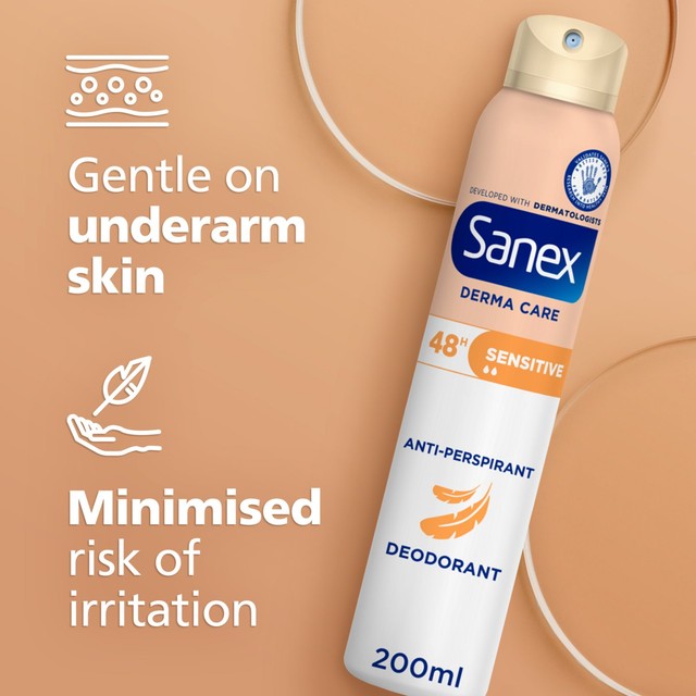 Sanex Sensitive Antiperspirant Spray 200ml (British brand)