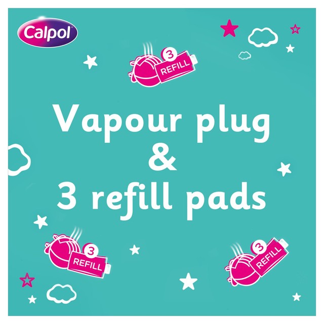 Calpol Vapour Plug and Nightlight Lavender Chamomile 3 Pads - British product