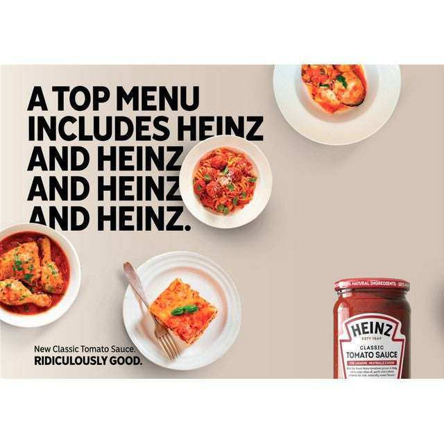 Heinz Classic Tomato Pasta Sauce 490g, UK version