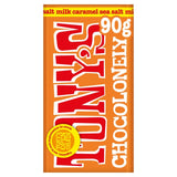 Tony's Chocolonely caramel sea salt small snack bar (British brand)