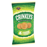 Jacob's Crinkly's cheese and onion flavour baked snack biscuits multipack, UK version