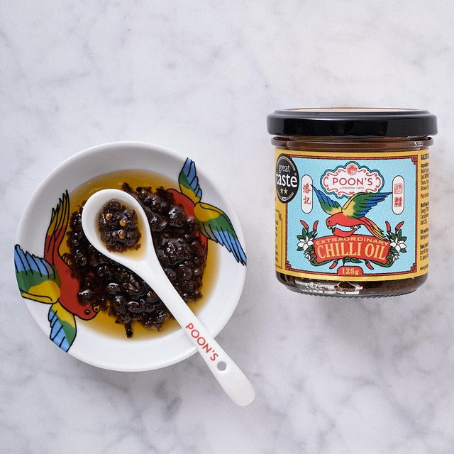 Poon's London Extraordinary Chilli Oil 125g, imported from the UK