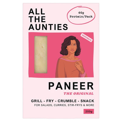 All The Aunties Original Plain Paneer Fresh Cheese 200g