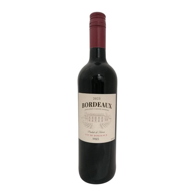 M&S Bordeaux Rouge red wine 75cl, imported from the UK