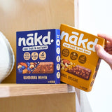 Nakd Peanut Delight fruit and nut bars 4 x 35g multipack, imported from the UK